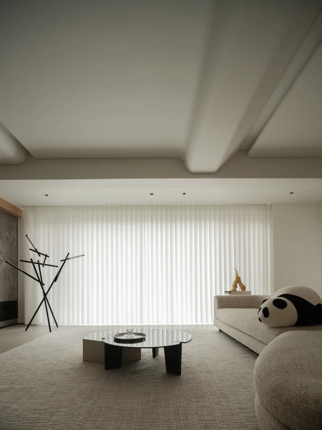 300㎡大平層設計,300㎡,微水泥,住宅設計,現代風格家裝設計,大平層設計,大平層設計案例,大平層設計方案,福建南平大平層-逐光踏影,福建南平,HHD恒合立創設計