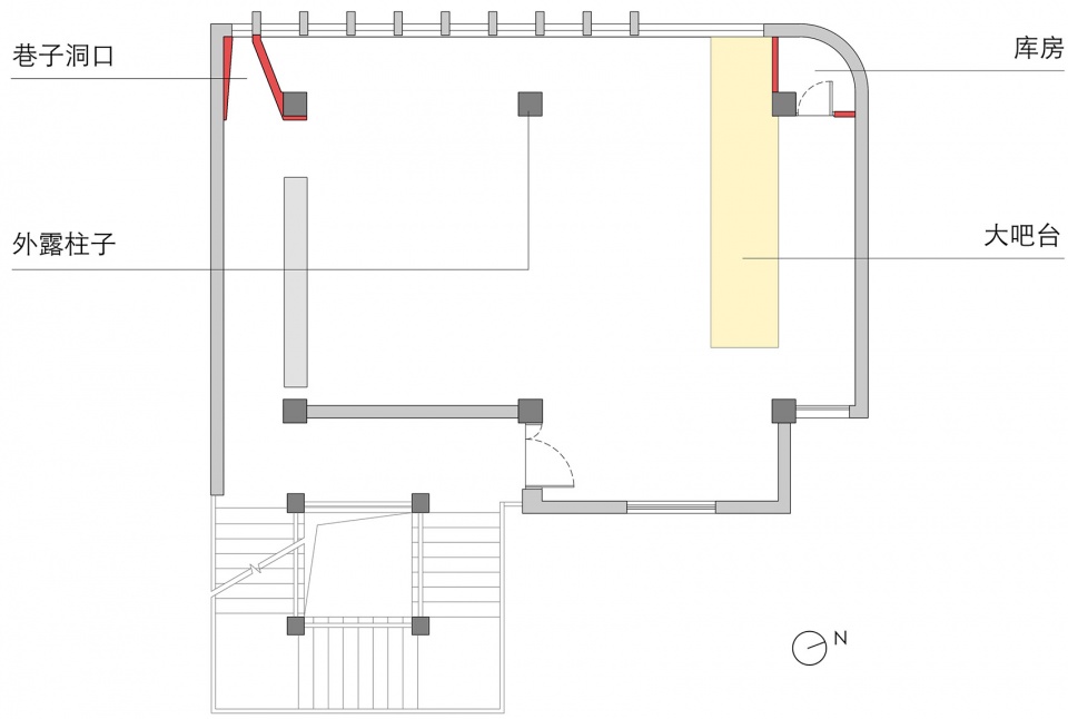 咖啡廳設計,咖啡廳設計案例,咖啡店設計,咖啡廳設計方案,旅遊景點咖啡廳設計,山係咖啡店設計,街邊店鋪設計,街邊咖啡廳設計,昆明山也咖啡店,昆明,拾號建築