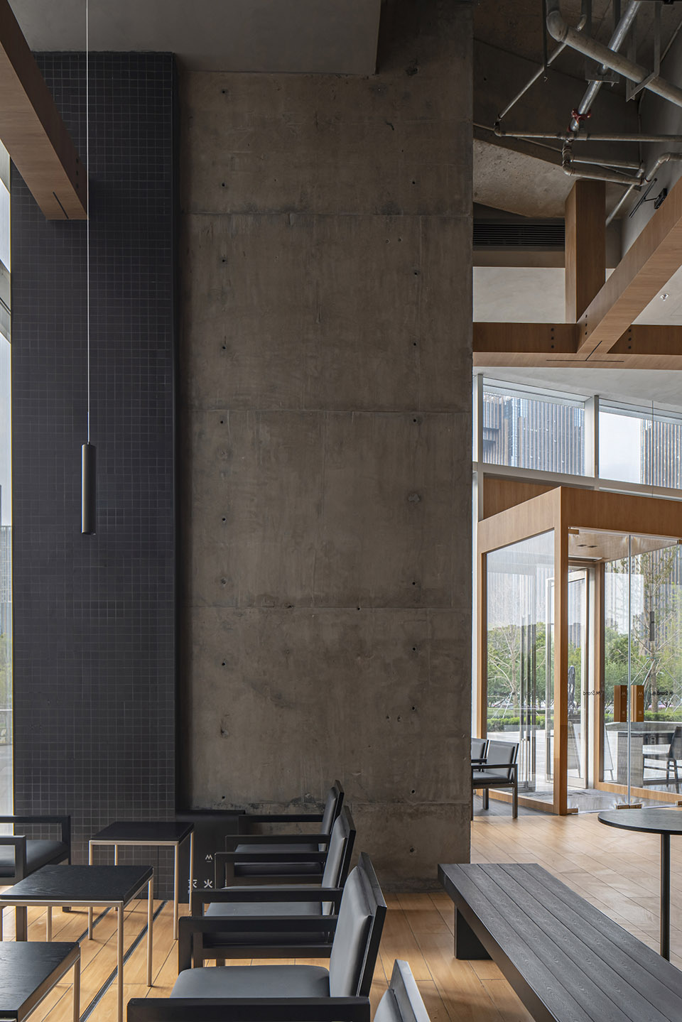 咖啡店設計,咖啡店設計案例,咖啡店設計方案,茶飲店設計,咖啡店裝修,M Stand,M stand濟南萬象城店,WBS裏外工作室