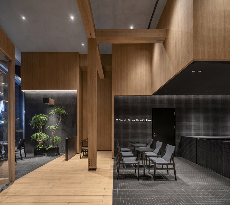 咖啡店設計,咖啡店設計案例,咖啡店設計方案,茶飲店設計,咖啡店裝修,M Stand,M stand濟南萬象城店,WBS裏外工作室