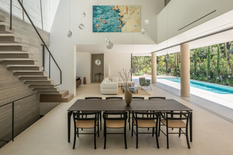 Desypri&Misiaris Architecture｜325㎡，希臘狄奧尼索斯開放式泳池庭院景觀別墅