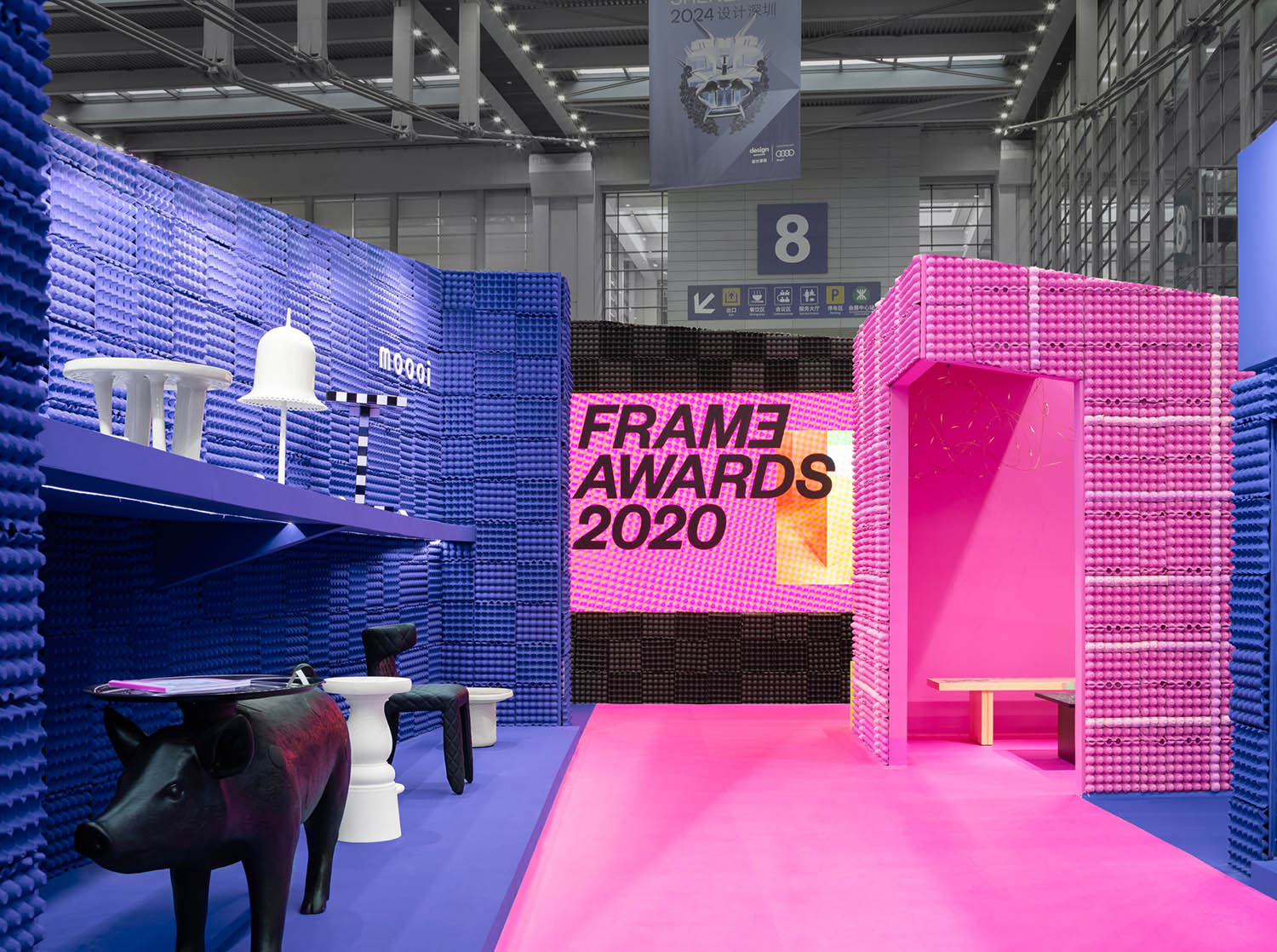 展廳設計,家具展廳設計,展廳裝修,深圳設計周,展廳設計案例,展廳設計方案,異開設計攜手FRAME打造“Show”主題展廳,深圳,Moooi,CASA BRAVA 意美家,瑞士LAUFEN,異開設計,泡泡藝廊