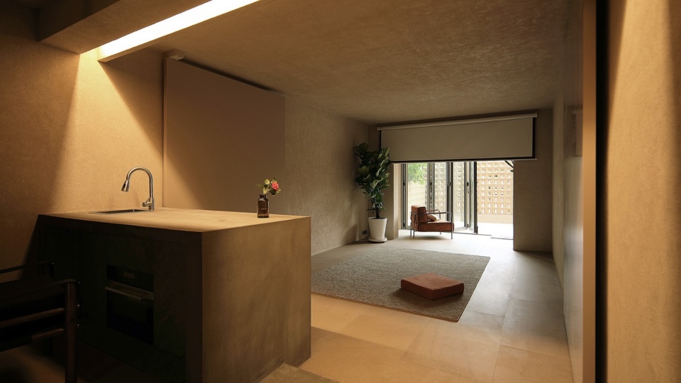 103㎡住宅設計,103㎡,住宅設計案例,家裝設計,公寓設計,微水泥,舊宅改造,住宅設計案例,住宅設計方案,上海鄉野之家,上海,一絎建築工作室