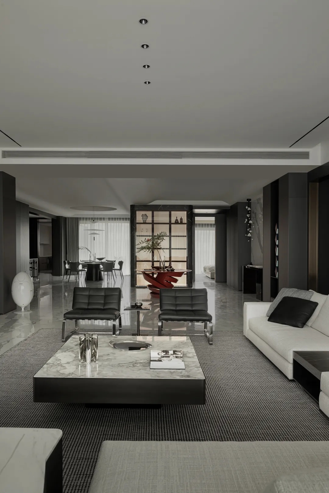 大平層設計,400㎡大平層,400㎡,現代風格大平層設計,大平層裝修,超級大平層,大平層設計案例,紹興湖景大平層,紹興,錢瀚設計團隊&常青陳設,錢瀚,葉帥