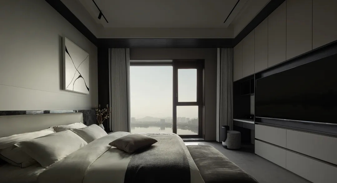 大平層設計,400㎡大平層,400㎡,現代風格大平層設計,大平層裝修,超級大平層,大平層設計案例,紹興湖景大平層,紹興,錢瀚設計團隊&常青陳設,錢瀚,葉帥