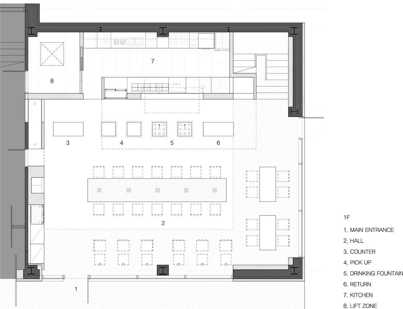 SUBTEXT,咖啡廳設計案例,咖啡店設計,韓國,VEGESCAPE Cafe,240㎡,極簡風格咖啡廳,咖啡廳設計方案