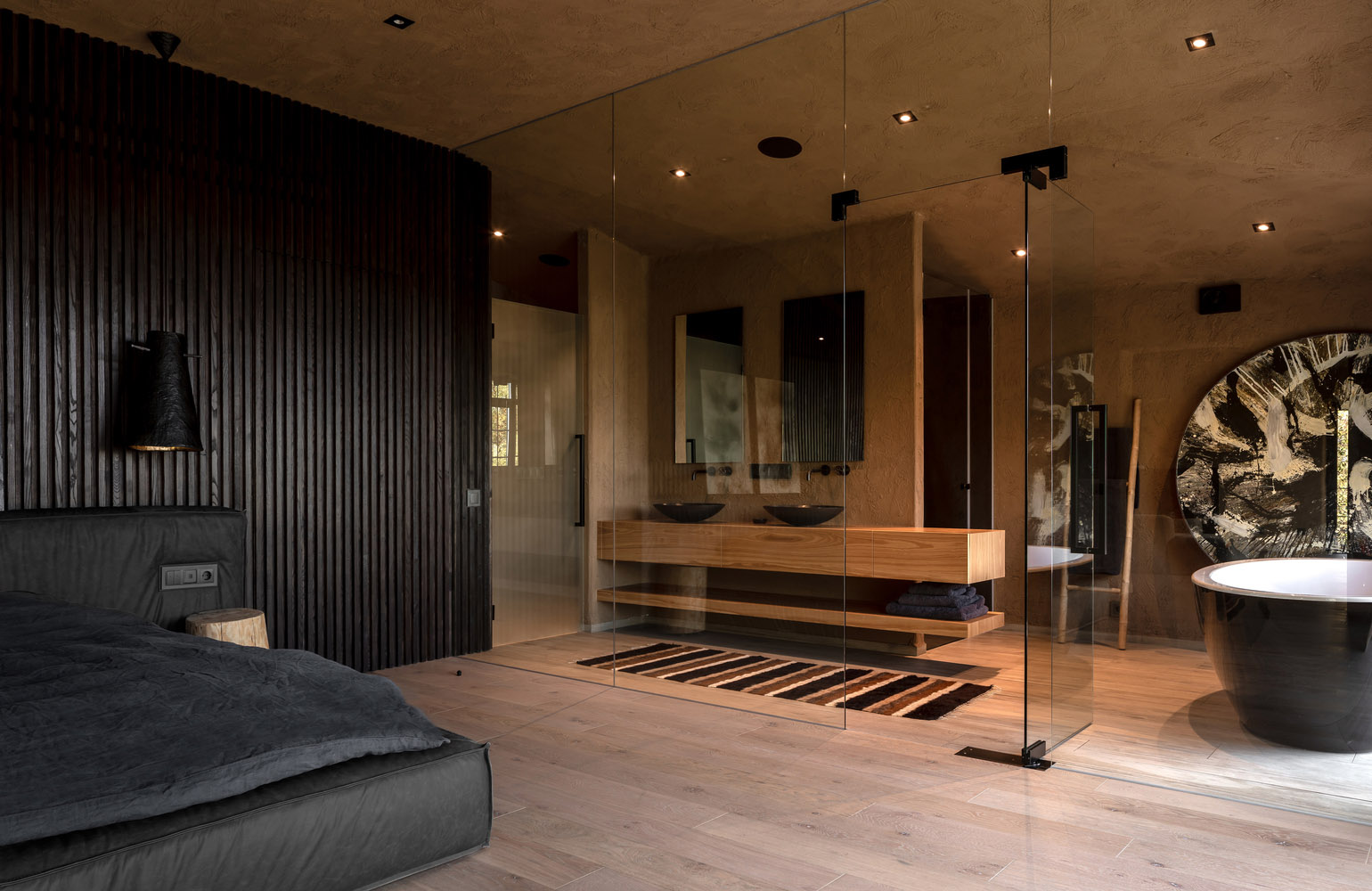 Makhno Studio,住宅設計,Wabi Sabi,侘寂風格,住宅設計案例,200㎡,烏克蘭,基輔