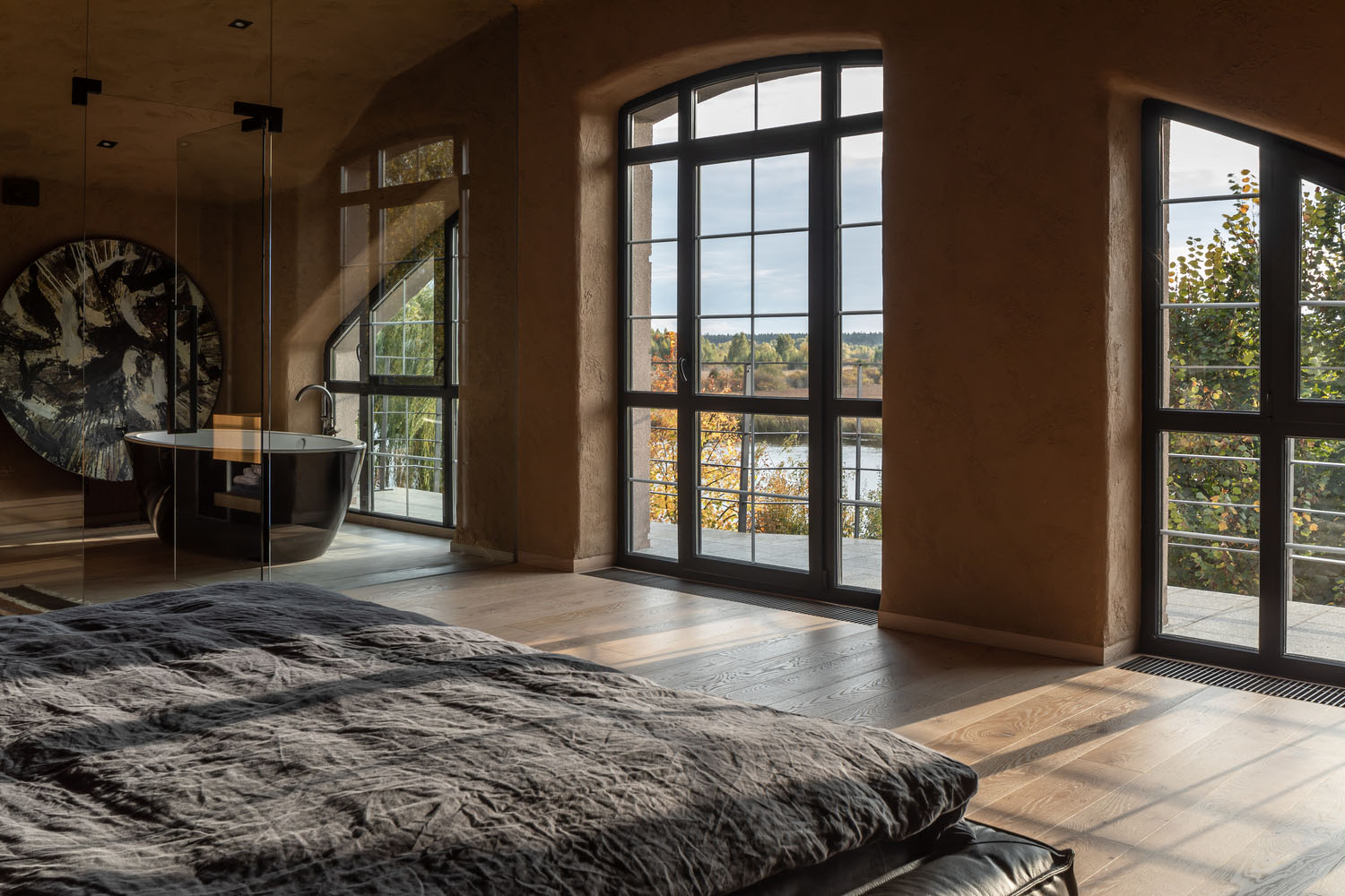 Makhno Studio,住宅設計,Wabi Sabi,侘寂風格,住宅設計案例,200㎡,烏克蘭,基輔