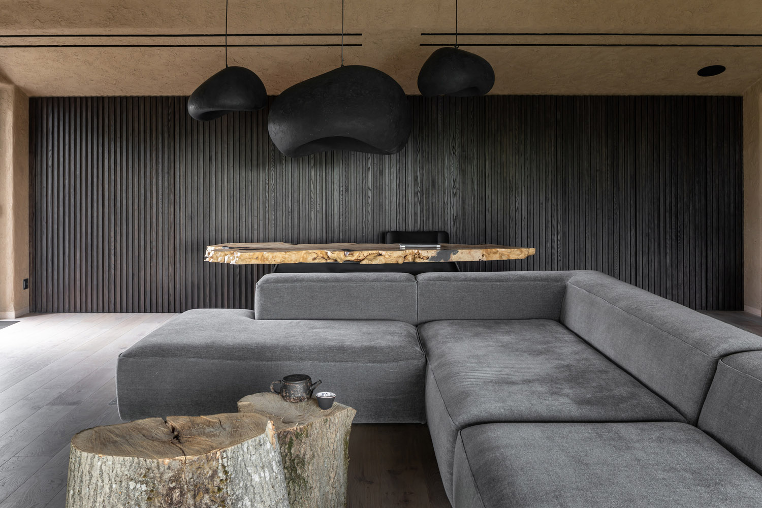 Makhno Studio,住宅設計,Wabi Sabi,侘寂風格,住宅設計案例,200㎡,烏克蘭,基輔