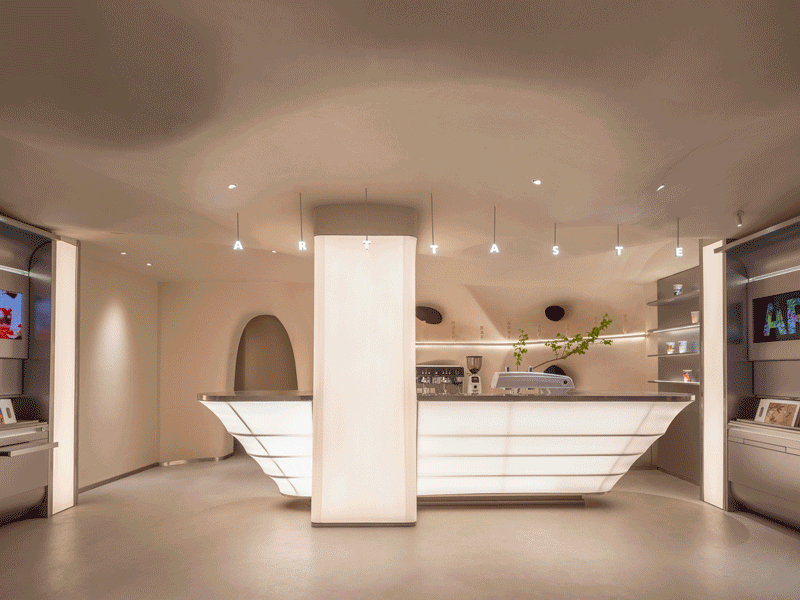 茶飲空間設計,多功能空間設計,茶飲店設計,展覽活動空間設計,茶飲店設計案例,上海,藝術的味道上海概念店,DCDSAA澱川建築事務所