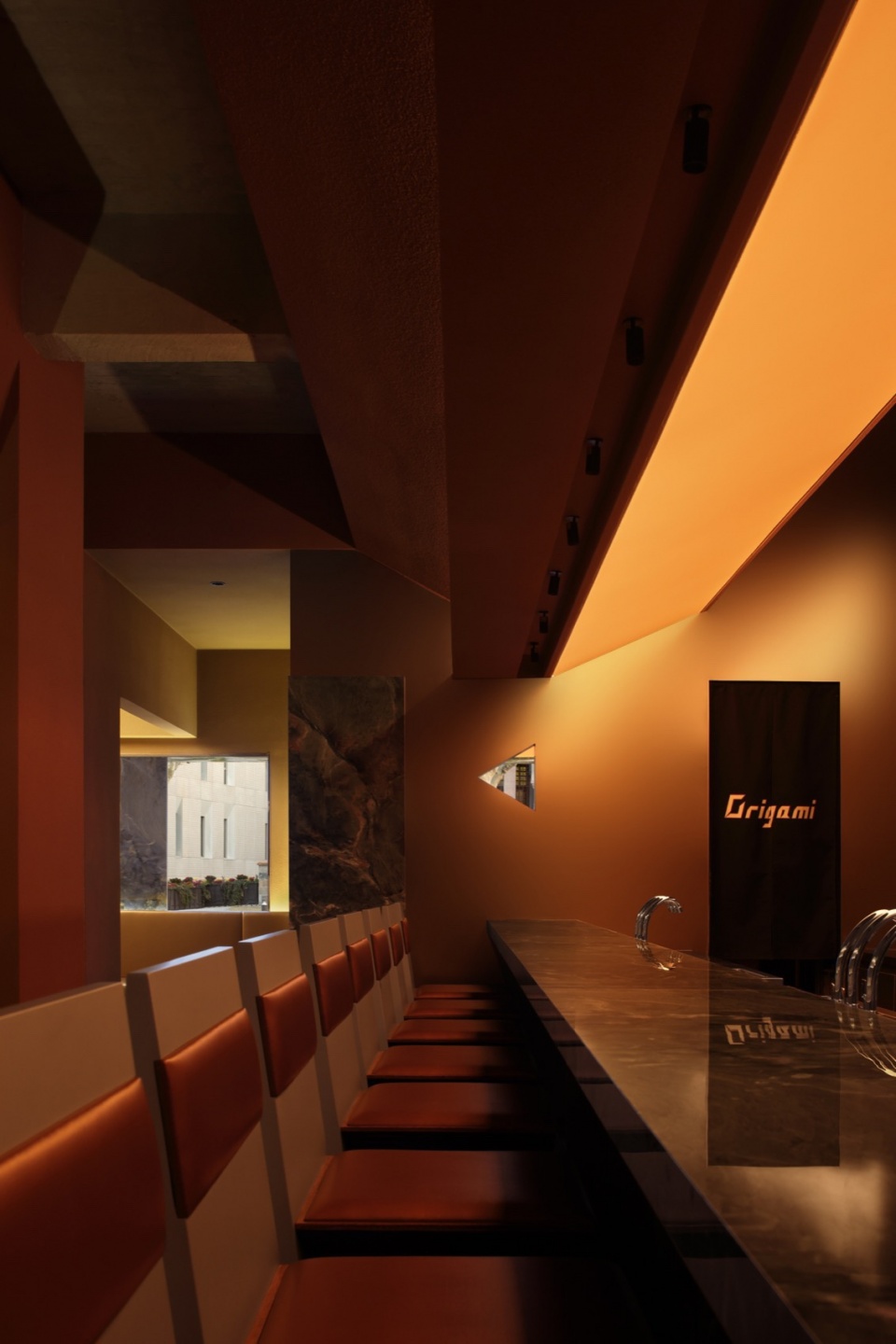 酒吧設計方案,酒吧設計,酒吧設計案例,酒吧裝修,現代風格酒吧設計,上海Origami酒吧,上海,彈性工作室