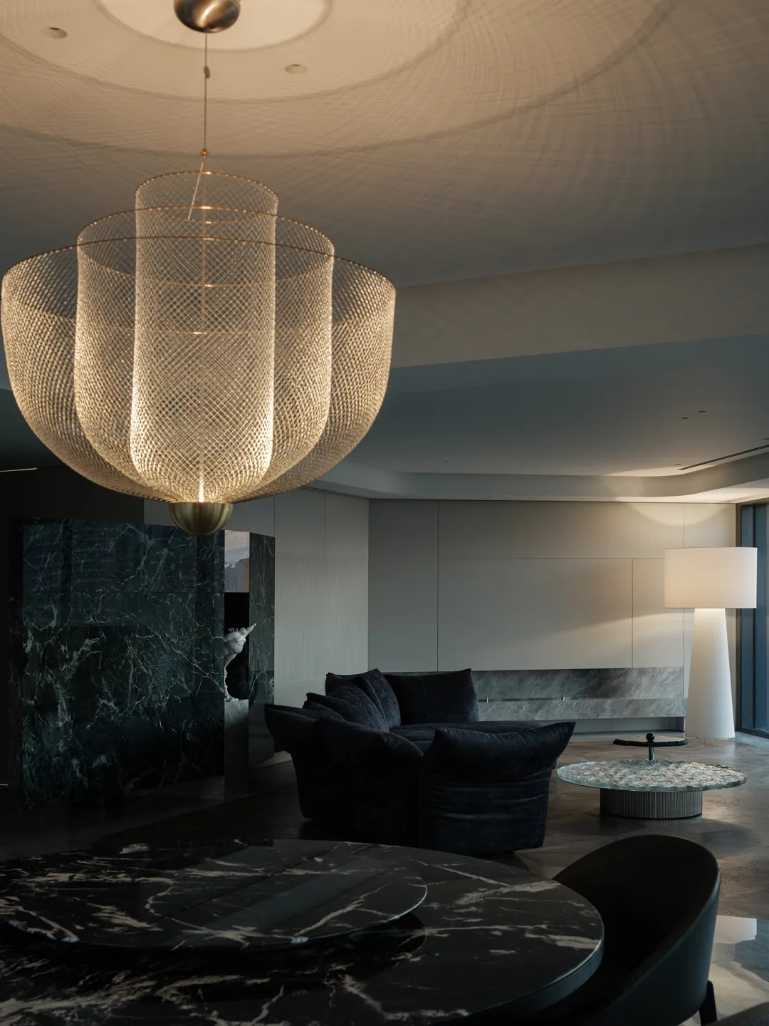 大平層設計,408㎡大平層,408㎡,現代風格大平層設計,大平層裝修,超級大平層,大平層設計案例,寧波帝寶超級大平層,寧波,集藝設計