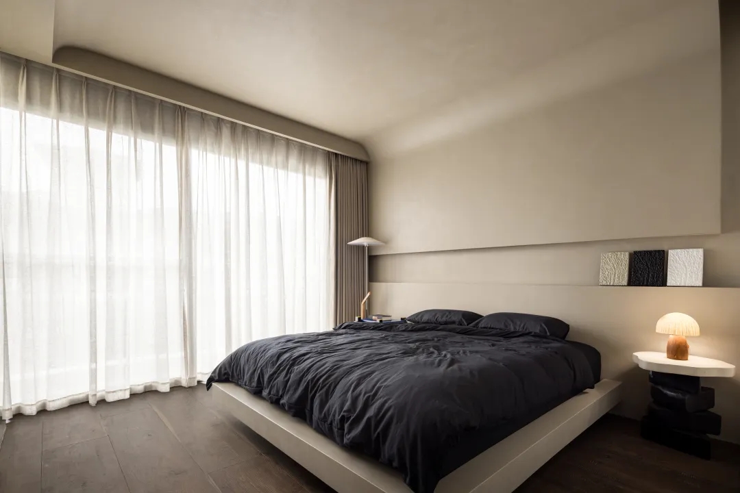 193㎡大平層設計,193㎡,微水泥,奶油風,住宅設計,現代風格大平層設計,大平層,大平層設計案例,大平層設計方案,廣州寧境流光大平層,廣州,天用設計