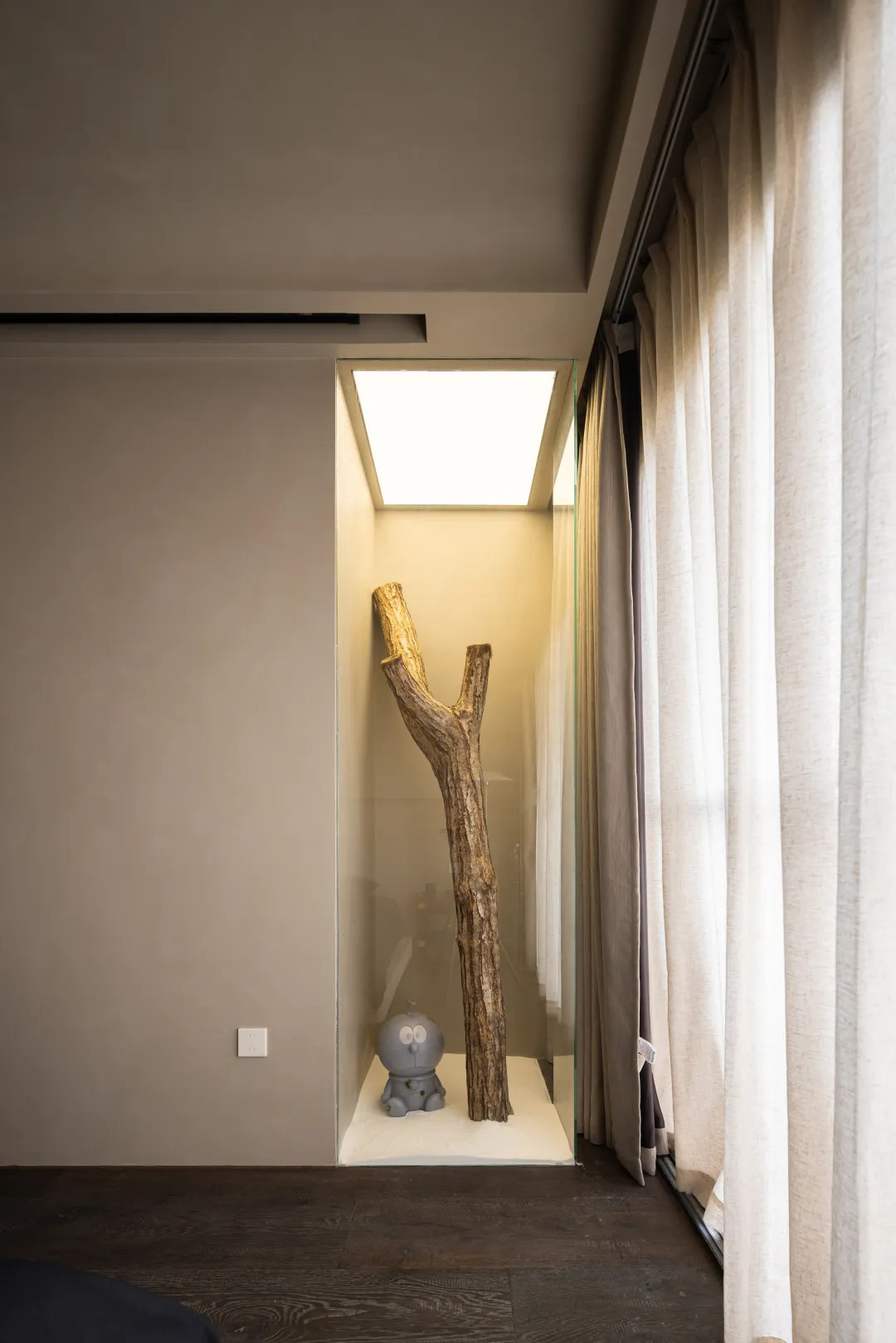 193㎡大平層設計,193㎡,微水泥,奶油風,住宅設計,現代風格大平層設計,大平層,大平層設計案例,大平層設計方案,廣州寧境流光大平層,廣州,天用設計