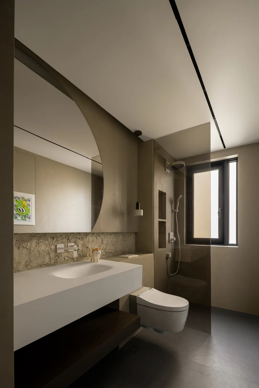 193㎡大平層設計,193㎡,微水泥,奶油風,住宅設計,現代風格大平層設計,大平層,大平層設計案例,大平層設計方案,廣州寧境流光大平層,廣州,天用設計