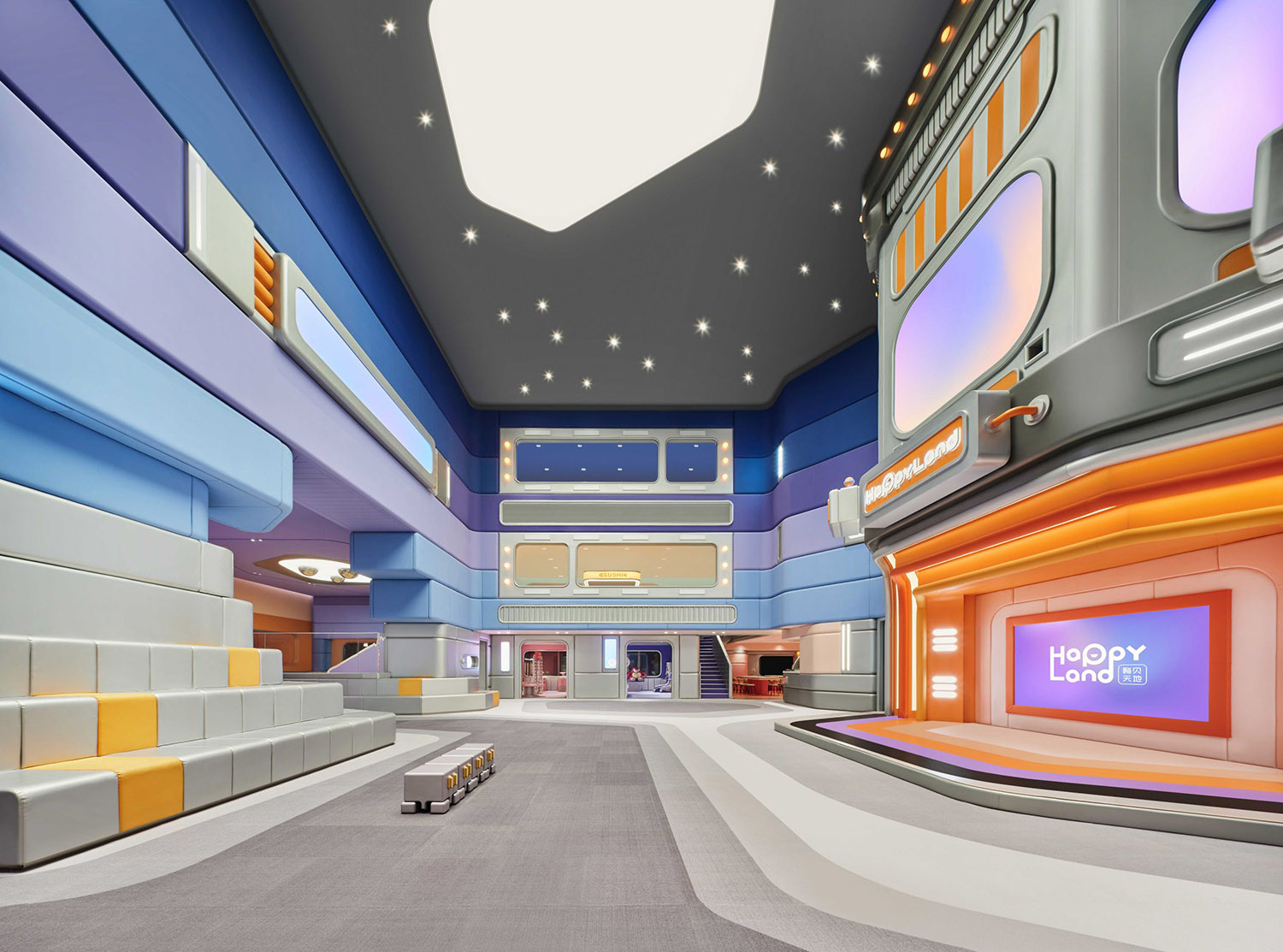 遊樂場設計,商場遊樂場設計,室內玩樂空間設計,親子遊戲空間設計,娛樂空間設計,青島HappyLand全新主題旗艦店,青島,立品設計Leaping Creative