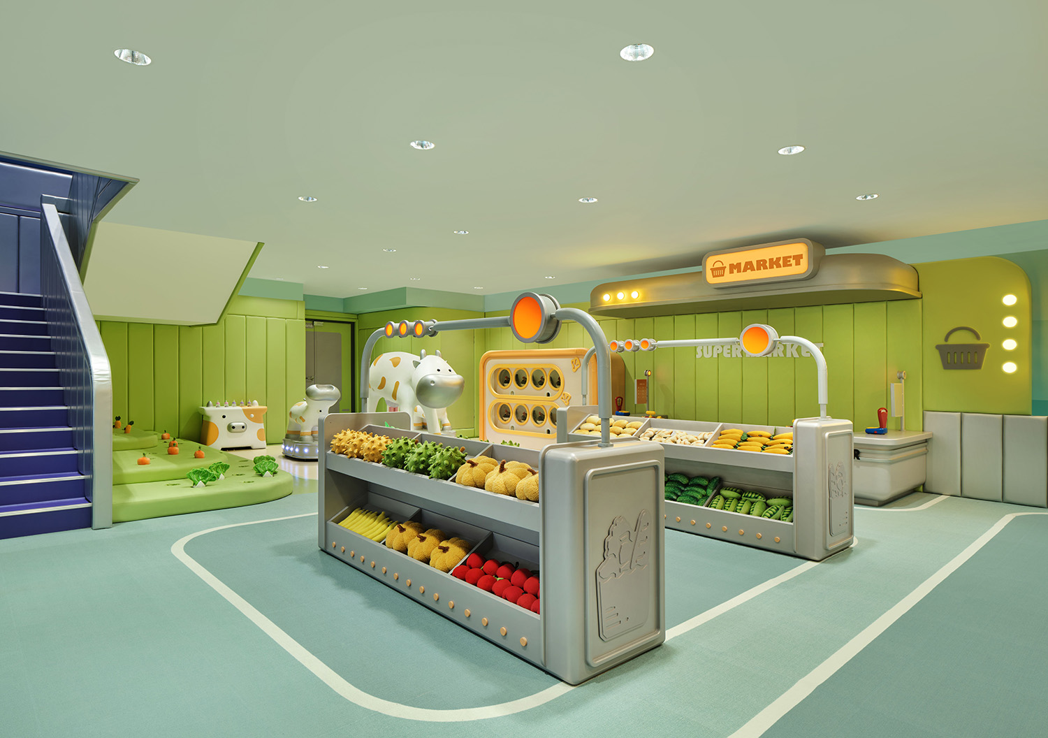 遊樂場設計,商場遊樂場設計,室內玩樂空間設計,親子遊戲空間設計,娛樂空間設計,青島HappyLand全新主題旗艦店,青島,立品設計Leaping Creative