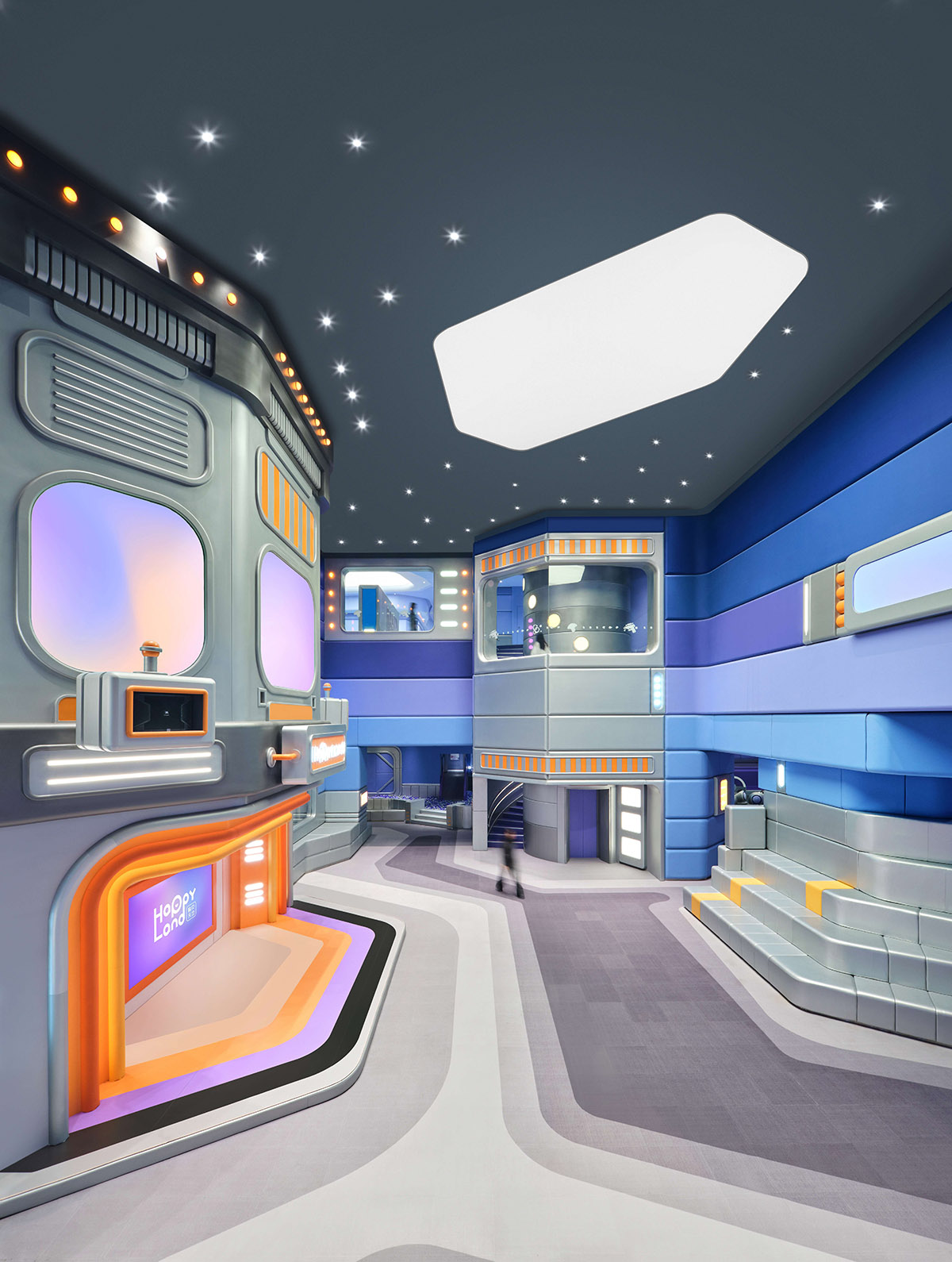 遊樂場設計,商場遊樂場設計,室內玩樂空間設計,親子遊戲空間設計,娛樂空間設計,青島HappyLand全新主題旗艦店,青島,立品設計Leaping Creative