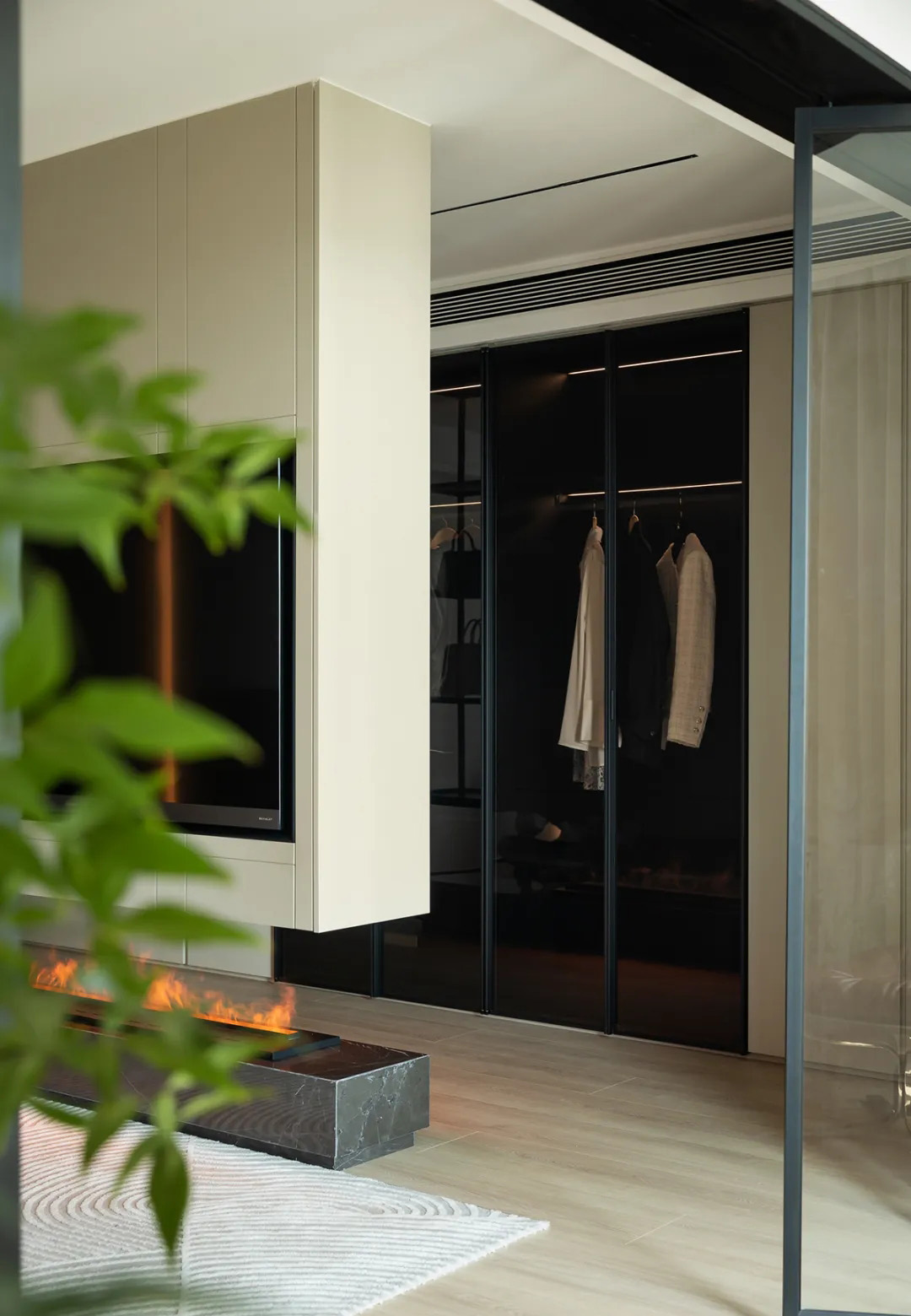 300㎡大平層設計,300㎡,玻璃磚,輕奢風,住宅設計,現代風格大平層設計,大平層,大平層設計案例,大平層設計方案,蘇州湖畔之境大平層,蘇州,凹尚空間設計