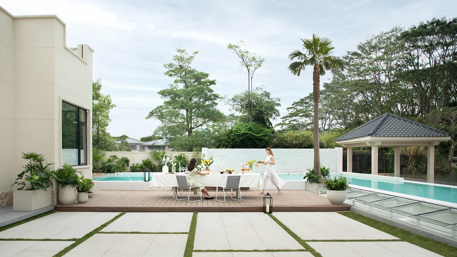 1800㎡別墅設計,1800㎡,獨棟住宅設計,別墅設計案例,別墅設計方案,現代風格別墅設計,庭院別墅設計,度假別墅設計,惠州湖山別墅裏的度假生活自然的治愈之力,惠州,BDSD吾界設計