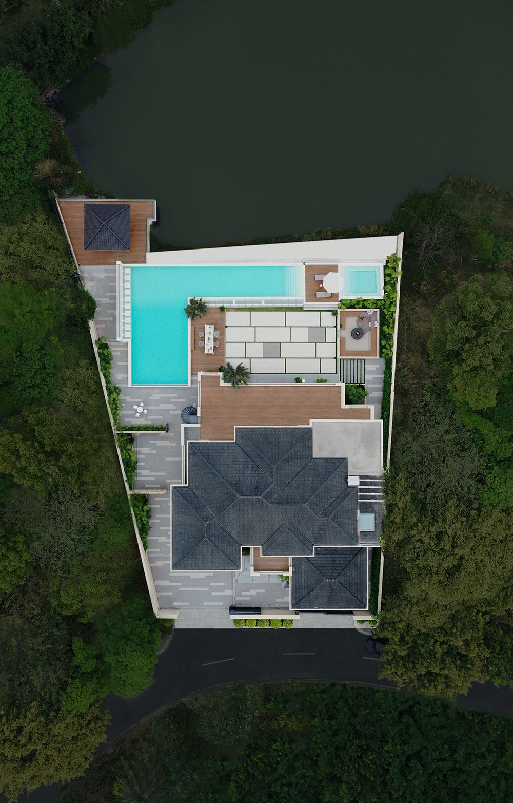 1800㎡別墅設計,1800㎡,獨棟住宅設計,別墅設計案例,別墅設計方案,現代風格別墅設計,庭院別墅設計,度假別墅設計,惠州湖山別墅裏的度假生活自然的治愈之力,惠州,BDSD吾界設計