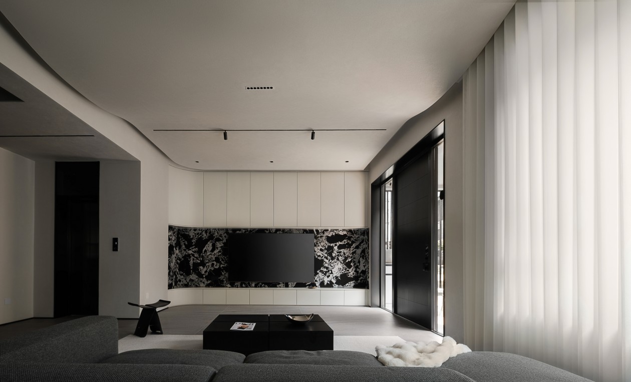 疊墅設計,380㎡疊墅設計,380㎡,極簡風格,黑白灰住宅,疊墅設計案例,湖州黑白灰極簡疊墅,湖州,海象設計