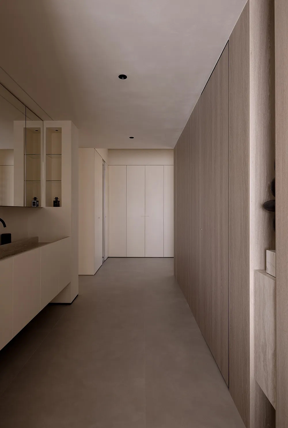 極簡風住宅設計,奶油風,極簡奶油風住宅,住宅設計,家裝設計,住宅設計案例,住宅設計方案,微水泥,深圳南山極簡奶油風住宅,深圳,渡空間設計