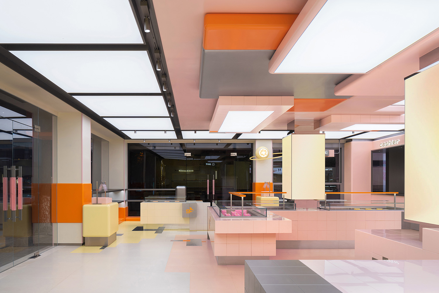 麵包店設計,烘焙店設計,甜品店設計,麵包店設計案例,麵包店設計方案,烘焙店,主題甜品店設計,蘇州甜星STAR旗艦店,蘇州,SLT設計