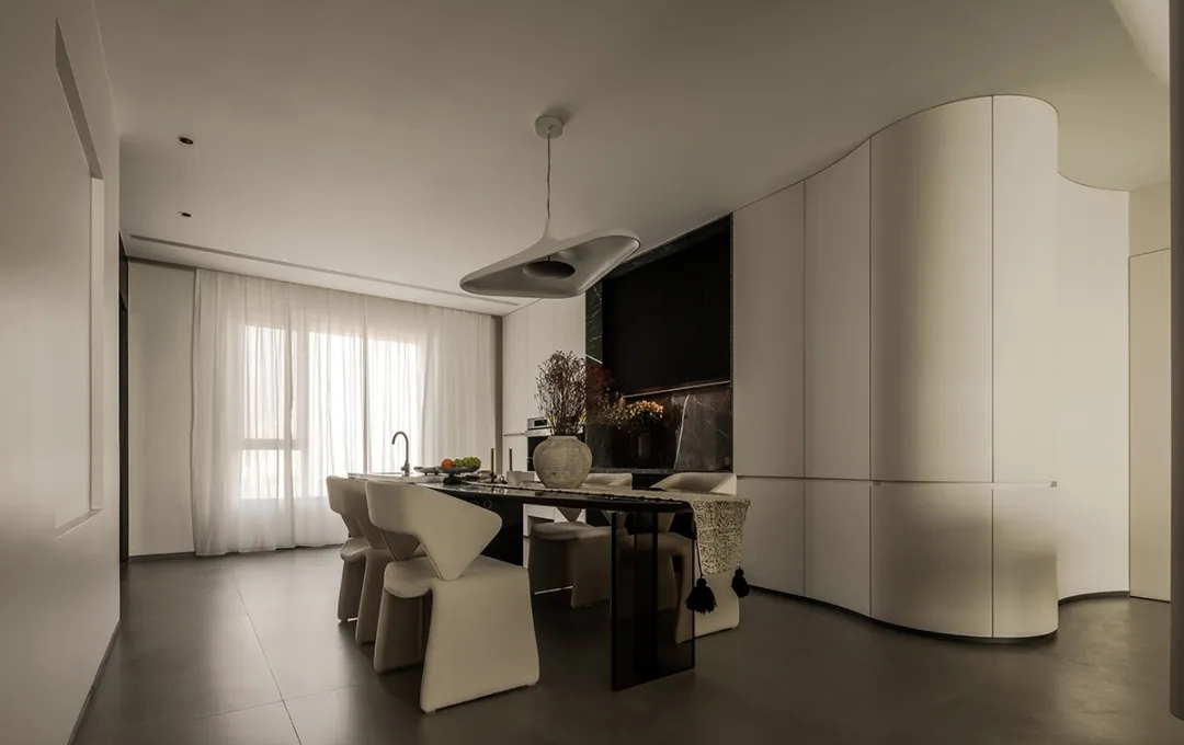 300㎡大平層設計,300㎡,微水泥,奶油風,住宅設計,現代風格大平層設計,大平層,大平層設計案例,大平層設計方案,河北秦皇島璽海海景大平層,河北秦皇島,道合空間設計