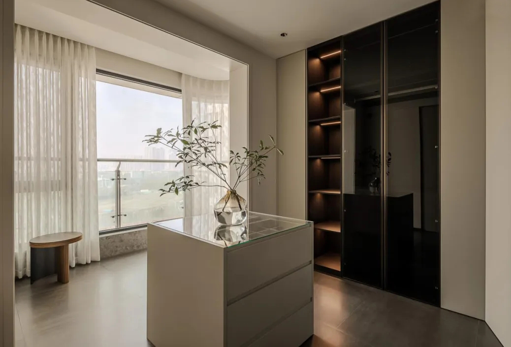 300㎡大平層設計,300㎡,微水泥,奶油風,住宅設計,現代風格大平層設計,大平層,大平層設計案例,大平層設計方案,河北秦皇島璽海海景大平層,河北秦皇島,道合空間設計