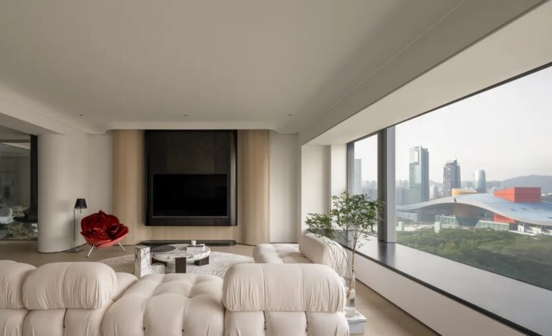 冉古設計 | 330㎡，深圳中心天元大平層-優雅與浪漫的寫意
