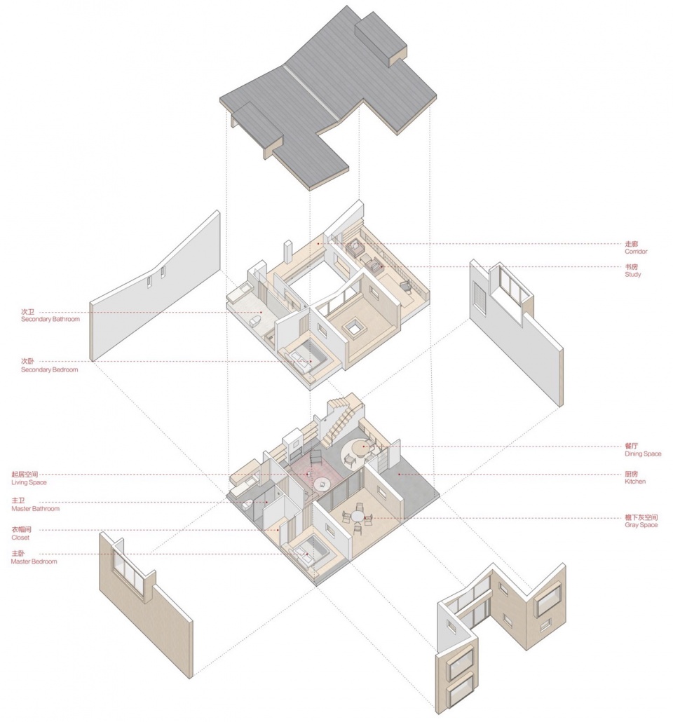 144㎡,鄉村住宅設計,鄉村別墅設計,住宅設計案例,住宅設計,獨棟住宅設計,別墅設計,北京,北京鄉村母親住宅,CPLUS
