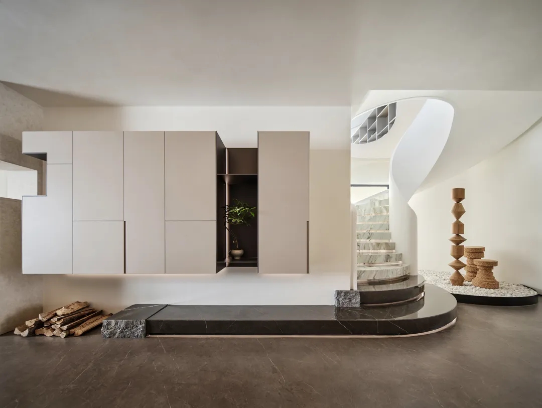 400㎡複式設計,400㎡,複式設計,現代風格複式設計,微水泥,住宅設計,複式設計案例,複式設計方案,成都七一森林複式自由生長的空中花園,成都,STUDIO.Y室內設計