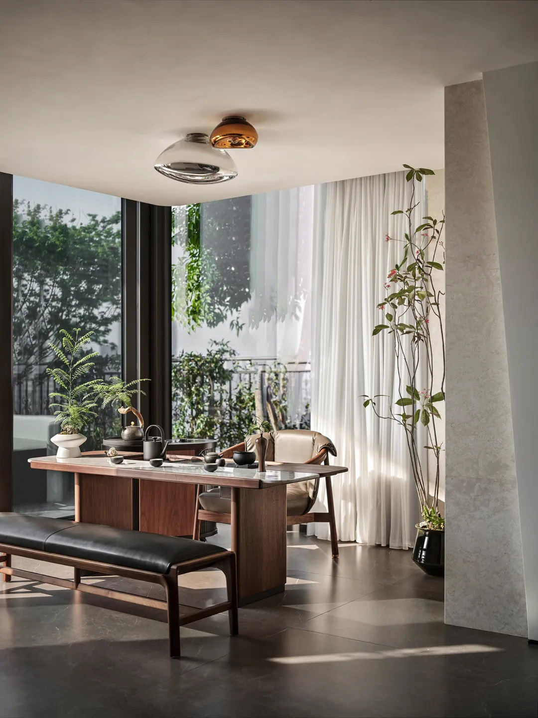 400㎡複式設計,400㎡,複式設計,現代風格複式設計,微水泥,住宅設計,複式設計案例,複式設計方案,成都七一森林複式自由生長的空中花園,成都,STUDIO.Y室內設計