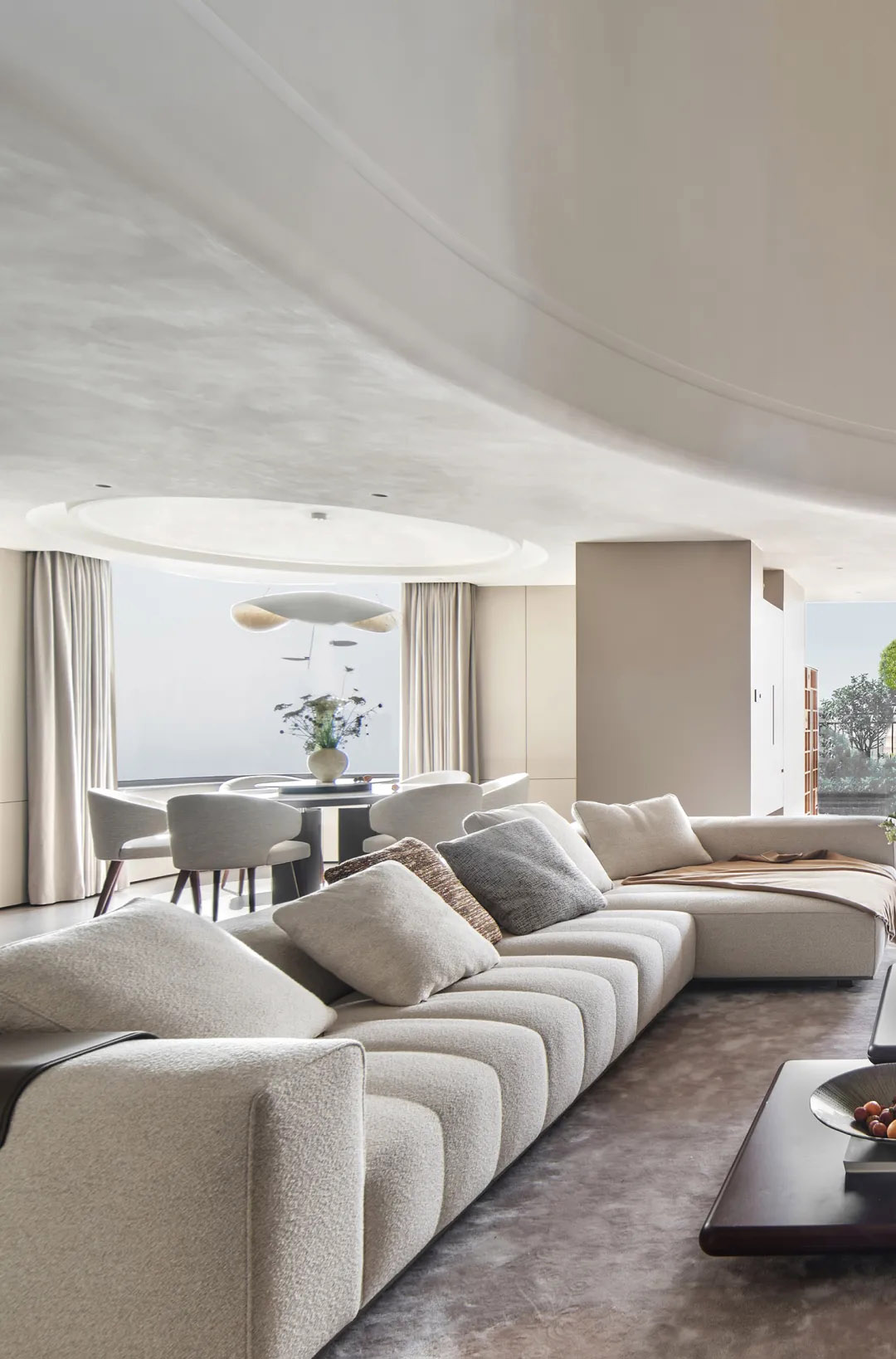 400㎡複式設計,400㎡,複式設計,現代風格複式設計,微水泥,住宅設計,複式設計案例,複式設計方案,成都七一森林複式自由生長的空中花園,成都,STUDIO.Y室內設計