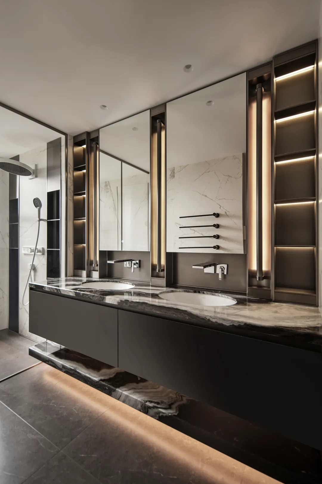 400㎡複式設計,400㎡,複式設計,現代風格複式設計,微水泥,住宅設計,複式設計案例,複式設計方案,成都七一森林複式自由生長的空中花園,成都,STUDIO.Y室內設計