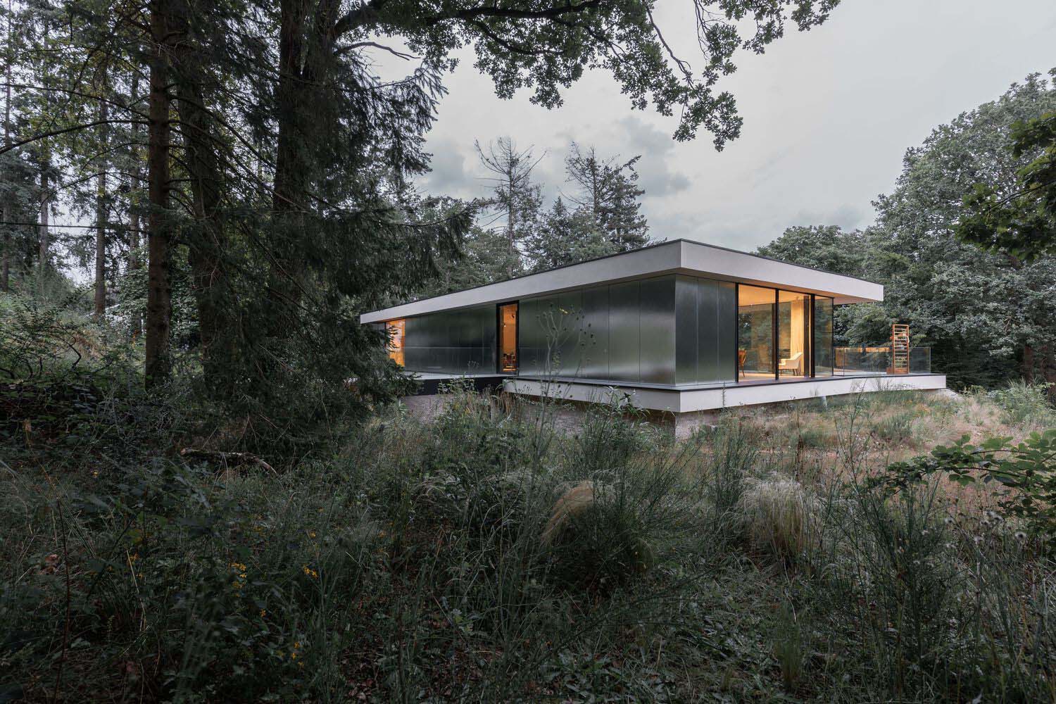 OPEN ARCHITECTES,別墅設計,比利時,森林景觀別墅,別墅設計案例,別墅設計方案,開放式別墅