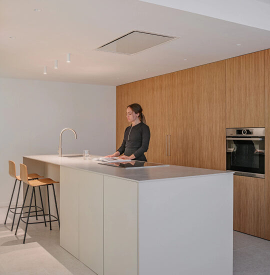 estudio calma | 西班牙 瓦倫西亞 溫潤原木色+極簡主義, 強收納平層公寓