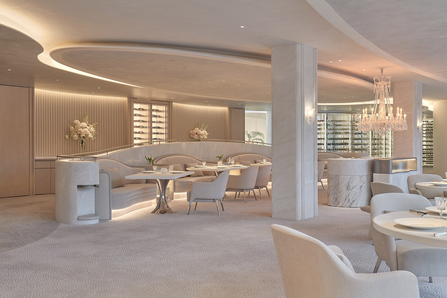 餐廳設計,餐廳設計案例,餐廳設計方案,法式餐廳設計,餐廳裝修,奶油風,休閑餐廳設計,餐廳改造,北京BLACKSWAN黑天鵝法餐廳,北京,召禾設計