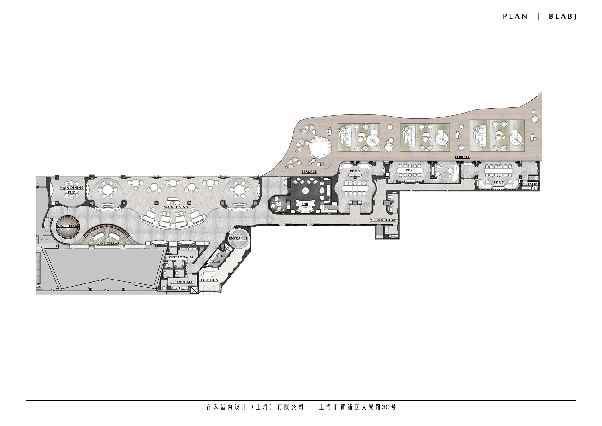餐廳設計,餐廳設計案例,餐廳設計方案,法式餐廳設計,餐廳裝修,奶油風,休閑餐廳設計,餐廳改造,北京BLACKSWAN黑天鵝法餐廳,北京,召禾設計