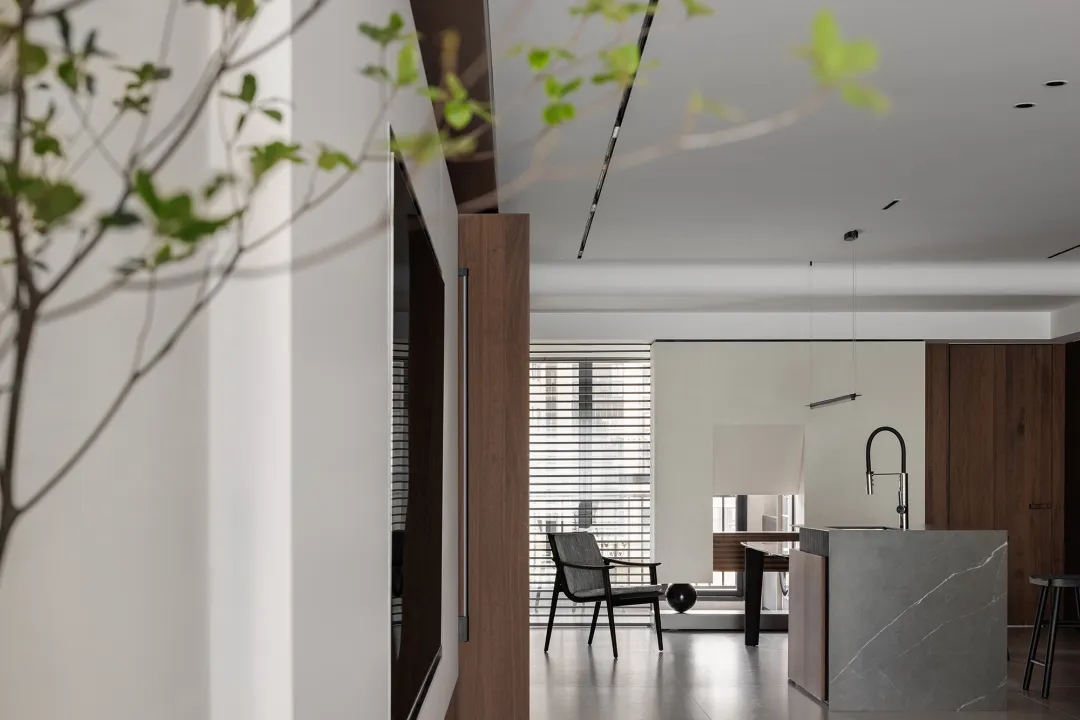 大平層設計,190㎡,大平層裝修,微水泥,大平層設計案例,大平層設計方案,現代風格大平層設計,廣東揭陽大平層框景如畫自然美學,廣東揭陽,積木空間設計