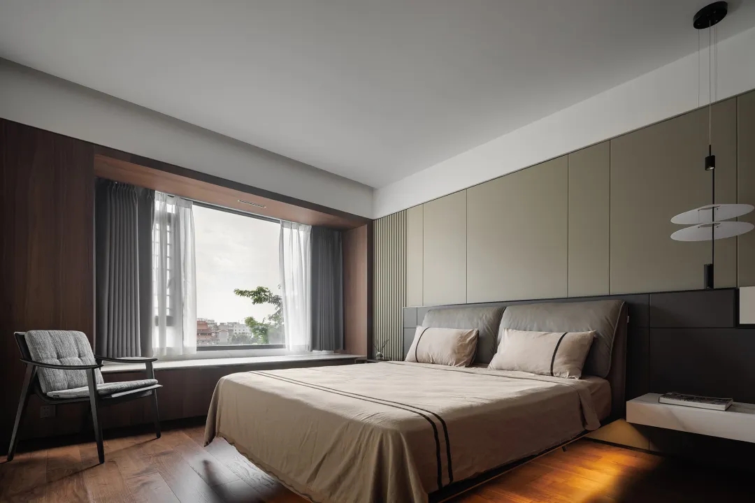 大平層設計,190㎡,大平層裝修,微水泥,大平層設計案例,大平層設計方案,現代風格大平層設計,廣東揭陽大平層框景如畫自然美學,廣東揭陽,積木空間設計