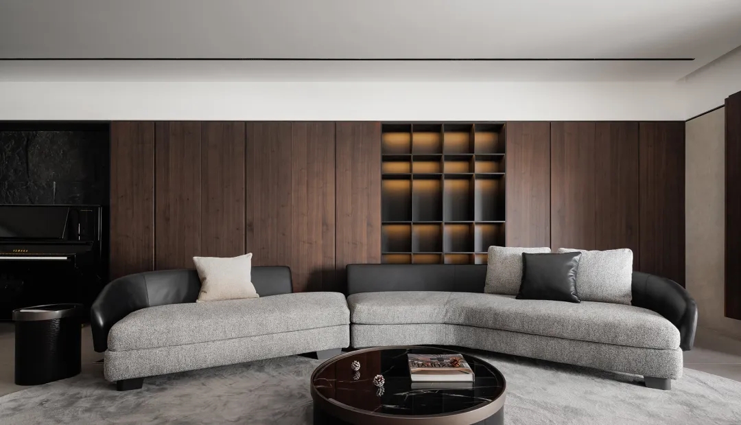 大平層設計,190㎡,大平層裝修,微水泥,大平層設計案例,大平層設計方案,現代風格大平層設計,廣東揭陽大平層框景如畫自然美學,廣東揭陽,積木空間設計