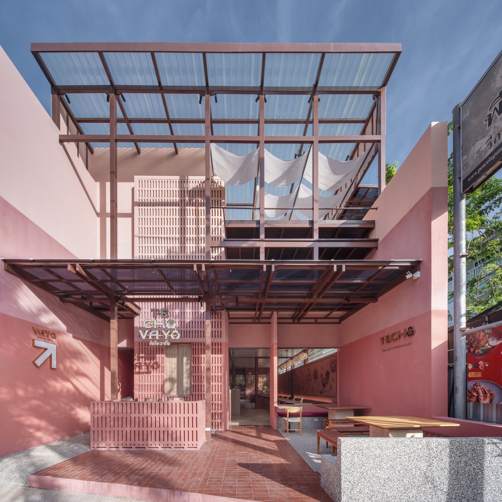 Sixseven Studio,餐廳設計,餐廳設計案例,餐廳設計方案,休閑餐廳,泰國,300㎡,Techo Vayo泰國美食餐廳,屋頂酒吧