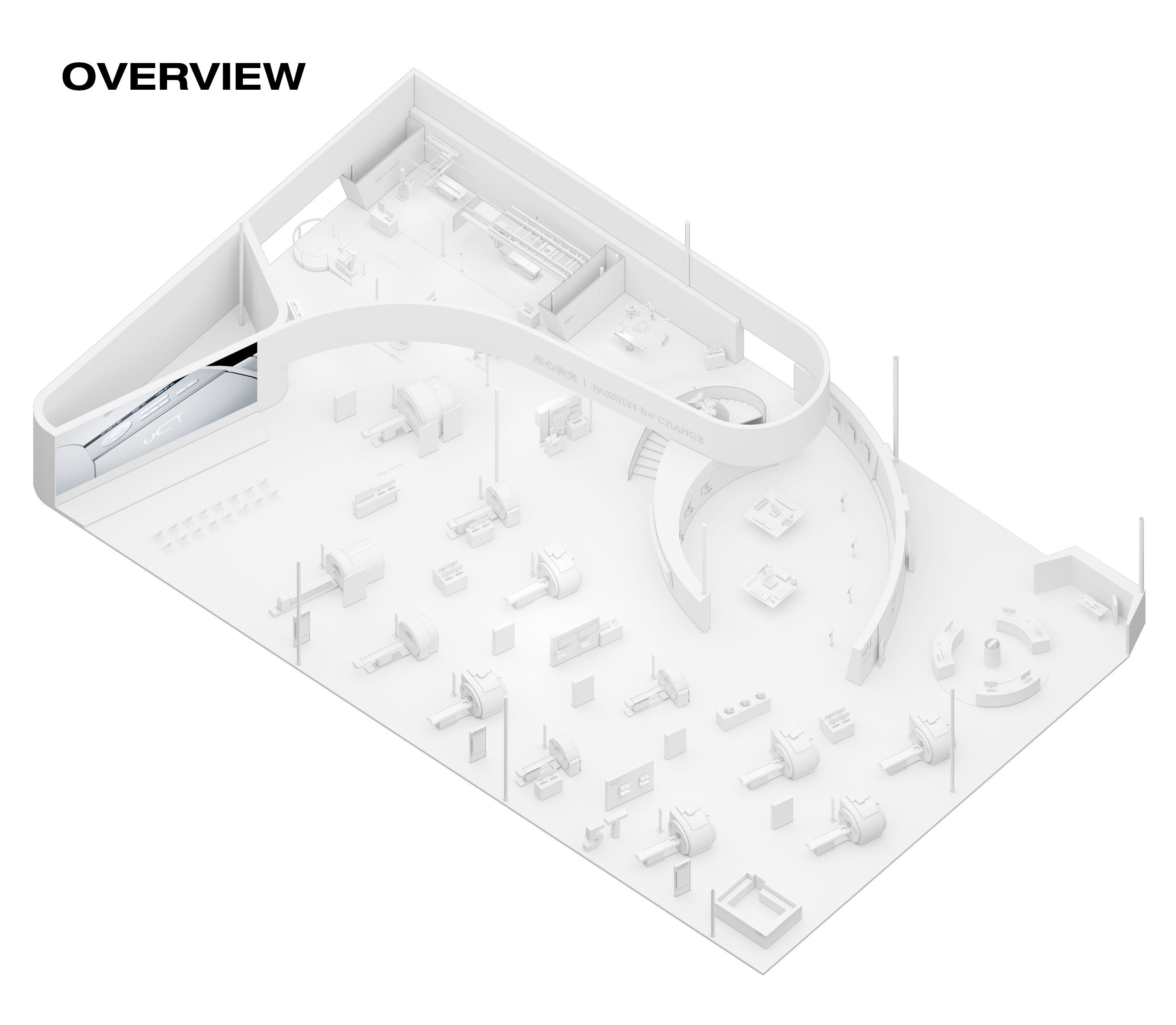 展會設計,展會展廳設計,產品展廳設計,展台設計,展會展台,上海聯影集團AI時代的未來醫學影像展台,上海,上海國家會展中心,E Studio壹所設計