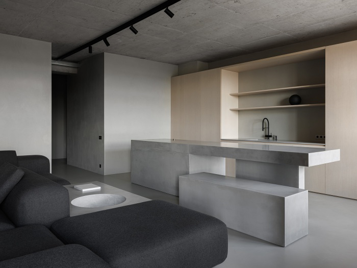 住宅設計案例,住宅設計方案,Vitaly Bitiev,聖彼得堡,全開放式,極簡主義公寓,家裝設計,極簡風格,公寓設計