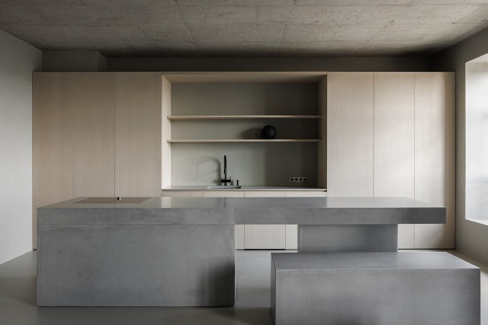 住宅設計案例,住宅設計方案,Vitaly Bitiev,聖彼得堡,全開放式,極簡主義公寓,家裝設計,極簡風格,公寓設計