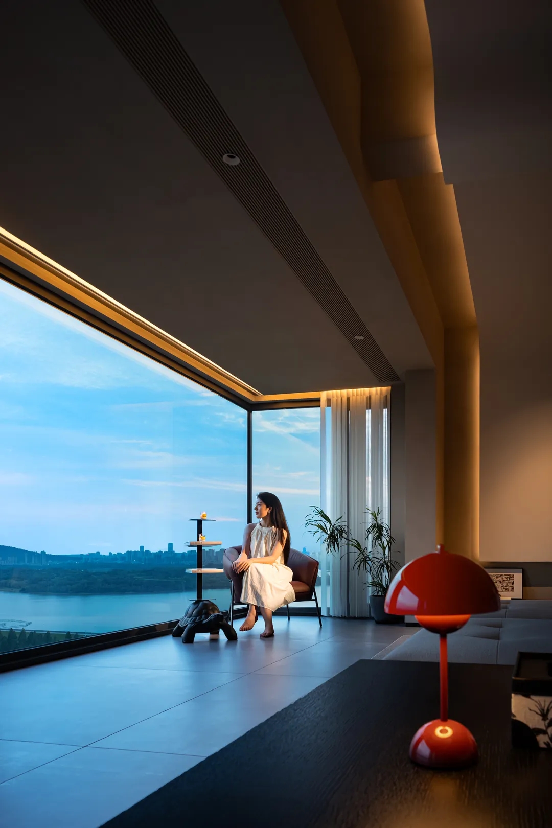 257㎡大平層,257㎡,大平層設計,現代風格大平層設計,超級大平層,大平層設計案例,大平層設計方案,合肥湖景大平層,合肥,如一建築設計