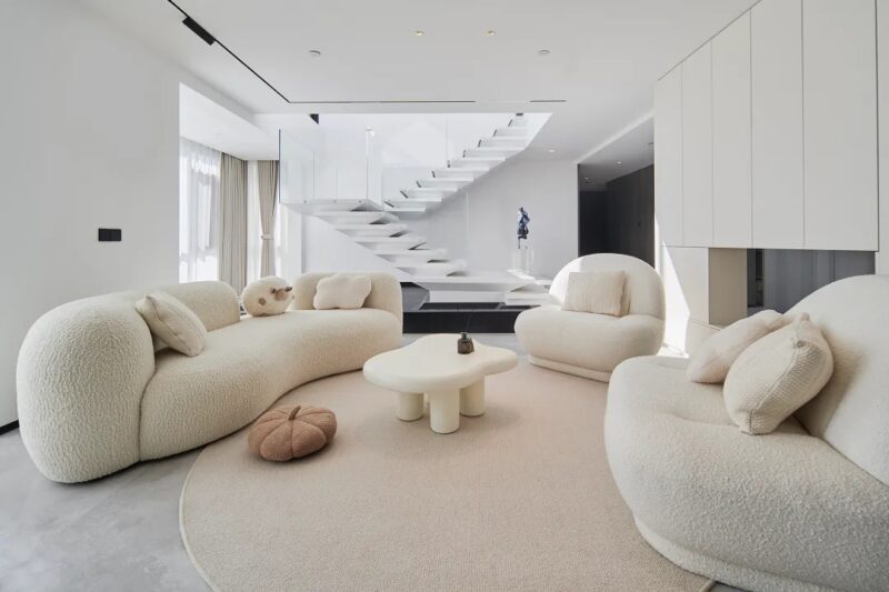 墨奈設計 | 500㎡，昆明華潤悅府頂層複式