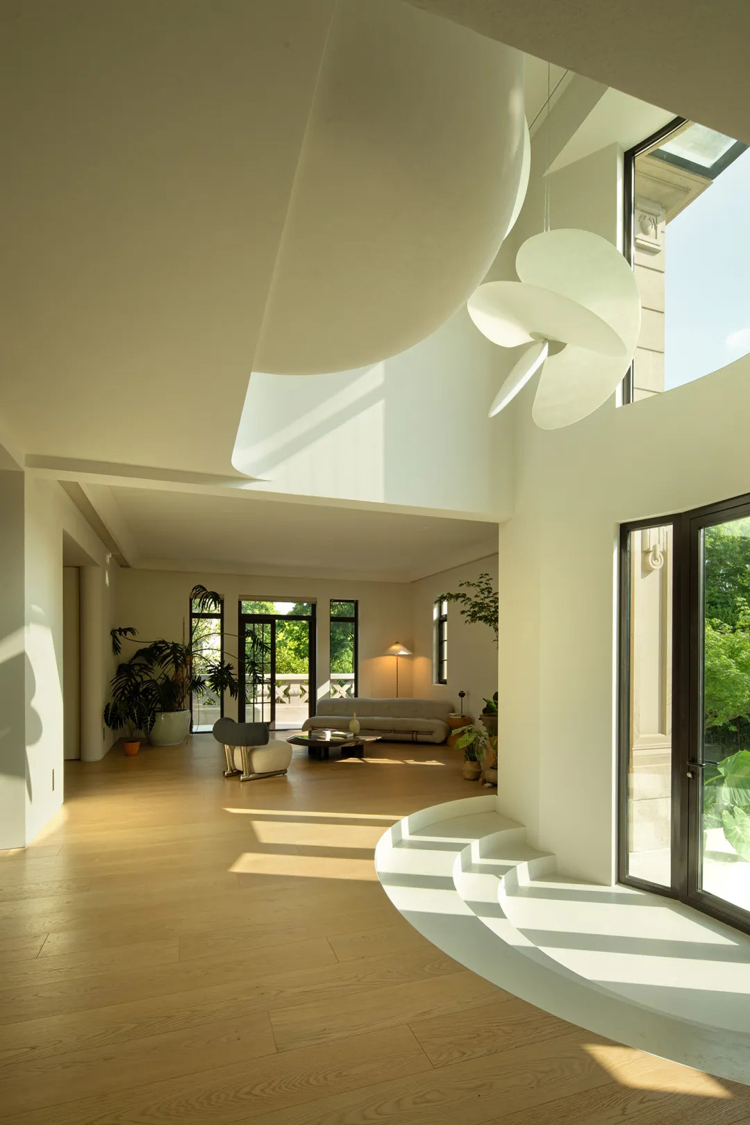 900㎡別墅設計,900㎡,別墅設計,獨棟別墅設計,別墅設計案例,別墅裝修,現代風格別墅設計,微水泥,上海別墅-坐看雲起時,上海,陸穎昆設計師